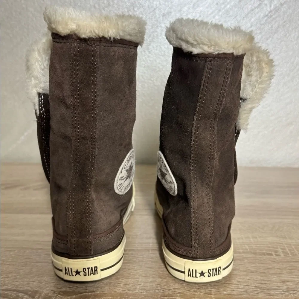 Converse Chuck Taylor All Star Women 7.5 Brown Suede Beverly Boots